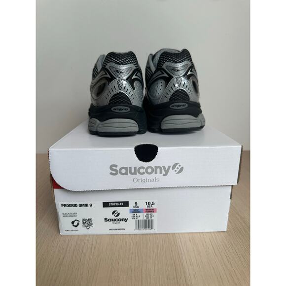 Saucony Progrid Omni 9 Black/Silver Sneaker - Size 9M - New main image 3